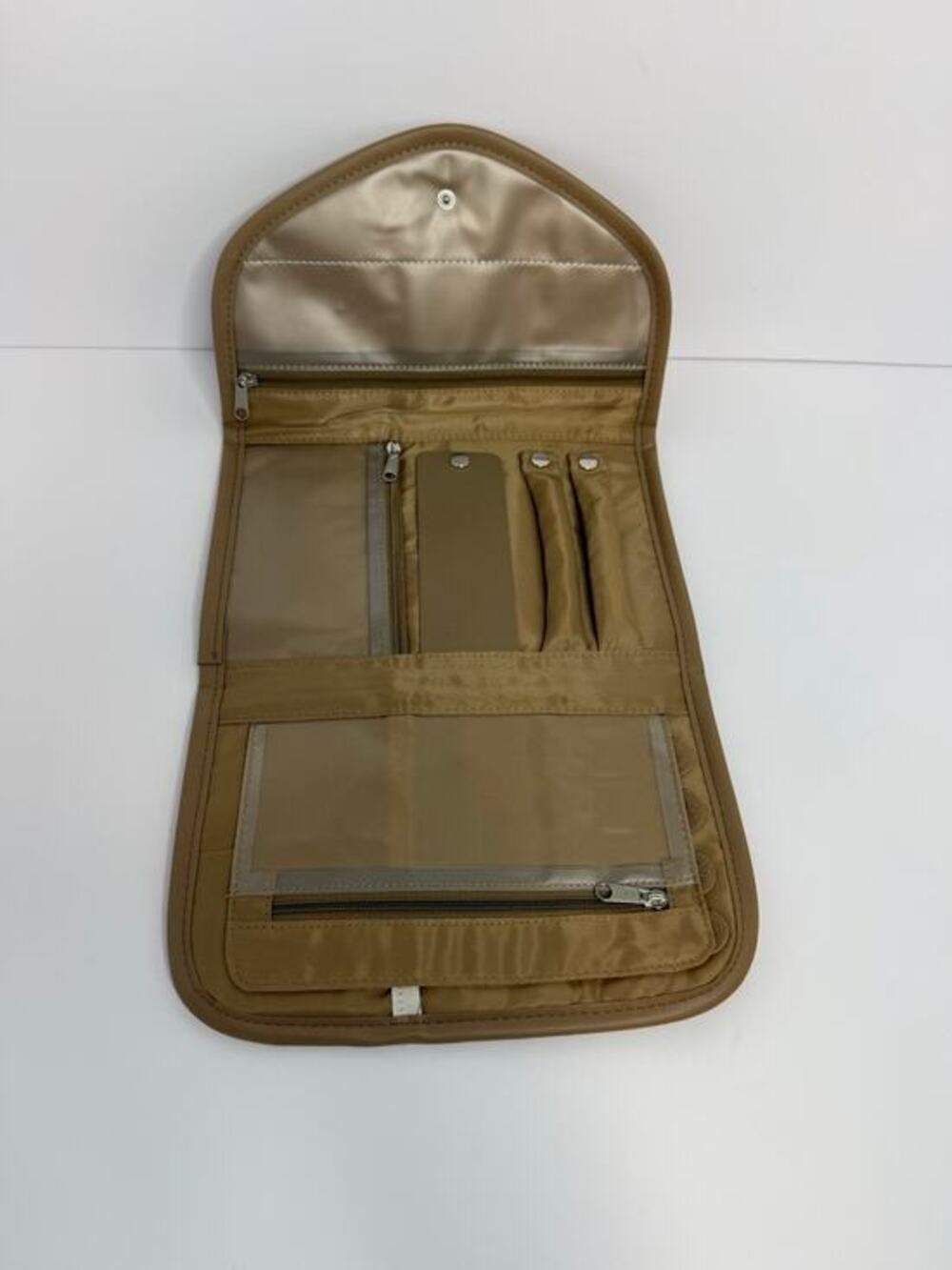 8 Other Reasons Faux Leather Travel Jewelry Organizer Case Tan NWT FabFitFun